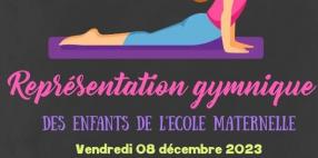 Représentation gymnique des enfants de l'école maternelle
