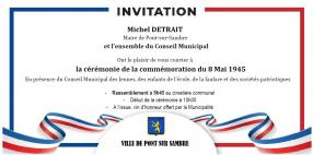 Invitation commémoration 8 Mai