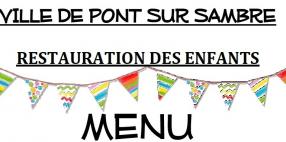 Téléchargement des menus de cantine