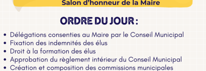 Réunion du Conseil Municipal