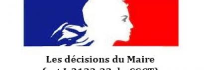 décisions du Maire 2025