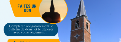 Ouverture de la campagne de collecte de dons pour la restauration de l'église 